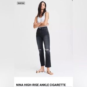 Rag & Bone Denim Jeans | Size 28 | High Rise Cropped Cigarette in Grafton Gray